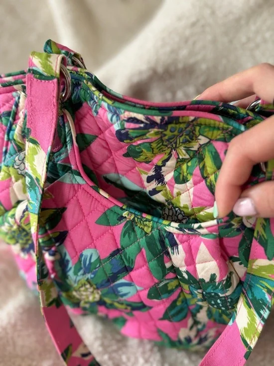 Y2K Vintage Vera Bradley Tropical Paradise Glenna Shoulder Bag Limited Release! - Picture 7 of 11